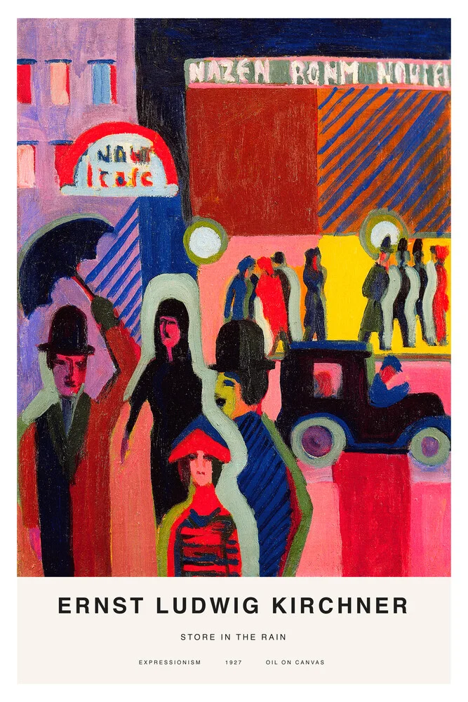 Ludwig Kirchner: Store in the Rain - Fineart photography by Art Classics