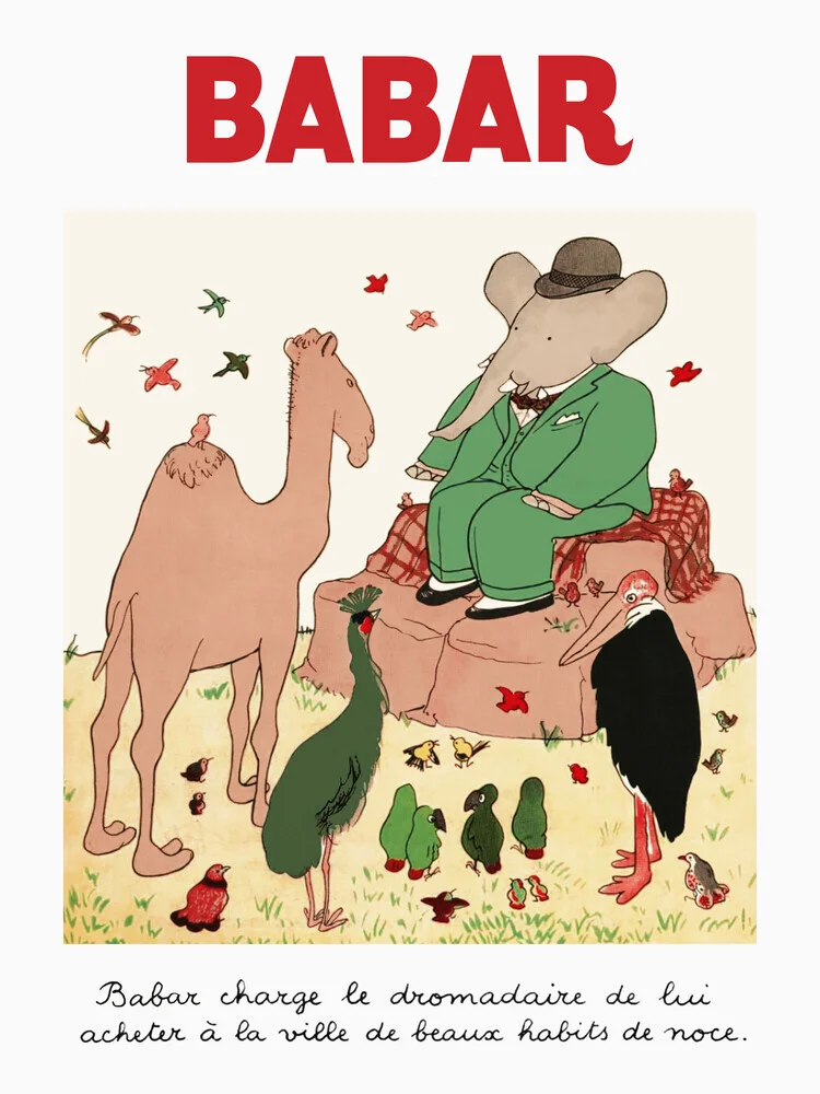 Babar: Le petit éléphant 2 - fotokunst von Vintage Collection