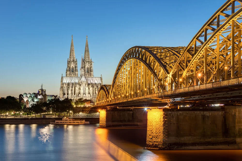 Cologne in the evening - Fineart photography by Michael Valjak