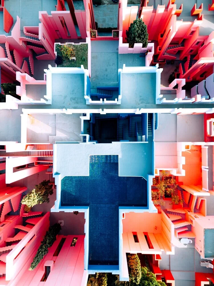 La Muralla Roja - Ricardo Bofill III - fotokunst von André Alexander