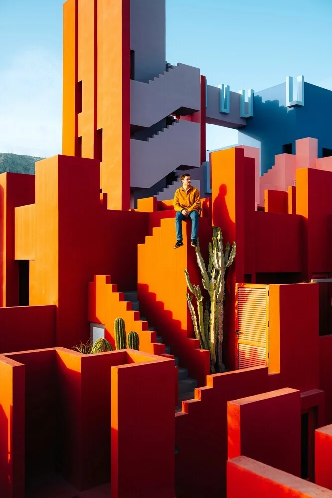 La Muralla Roja - Ricardo Bofill VII - fotokunst von André Alexander