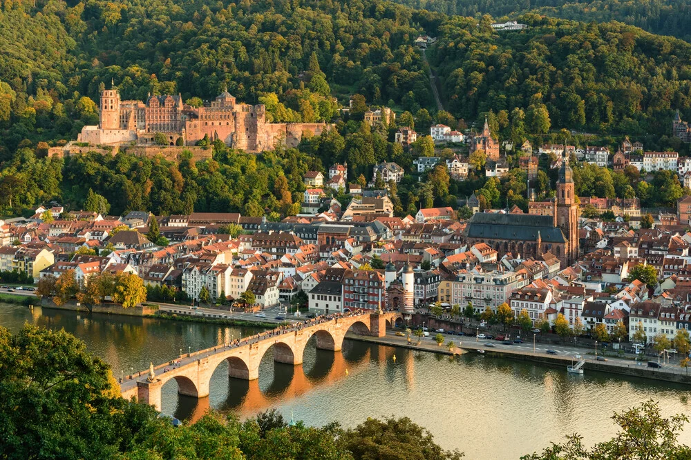Die Altstadt von Heidelberg - fotokunst von Michael Valjak