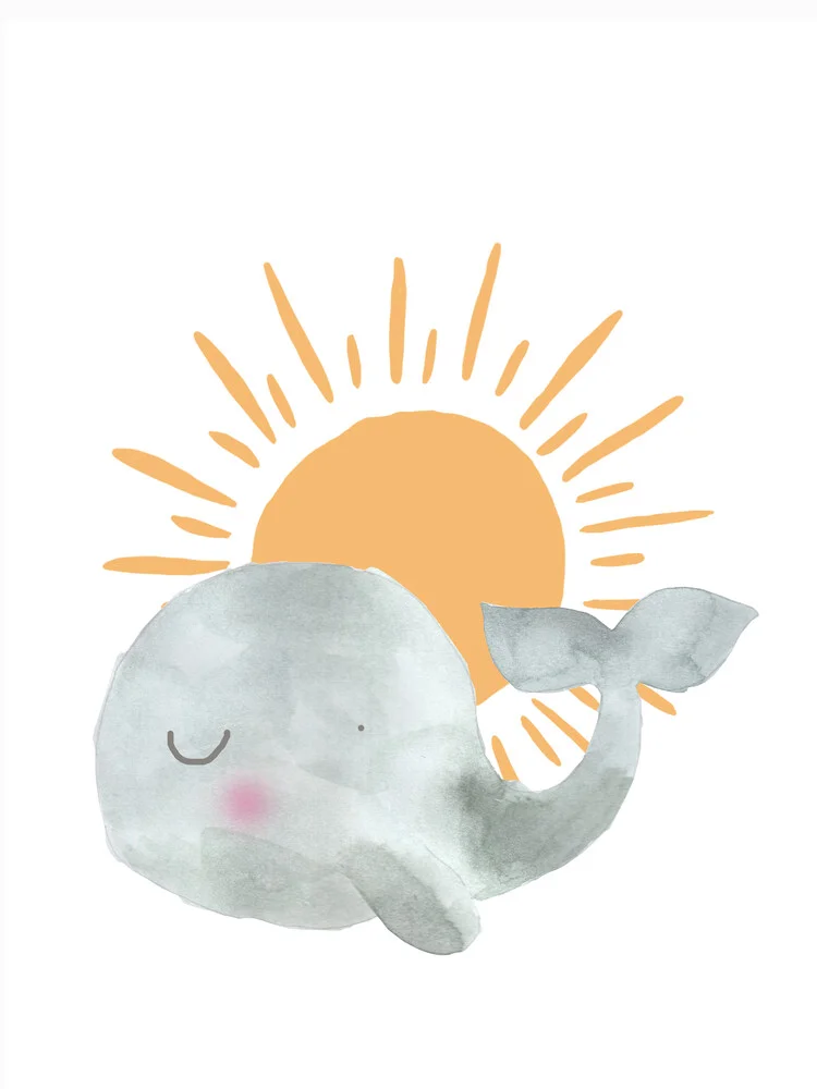 Babywal und Sonne - fotokunst von Christina Wolff