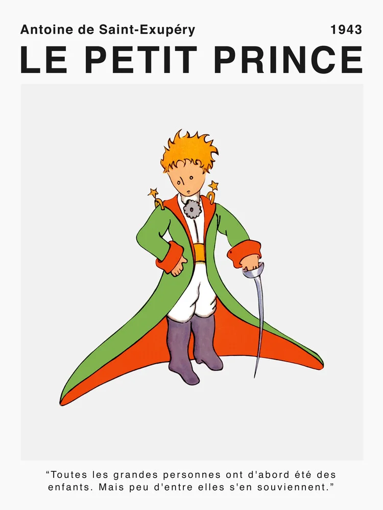 Le Petit Prince de Saint-Exupéry - Toutes les grandes personnes - fotokunst von Vintage Collection