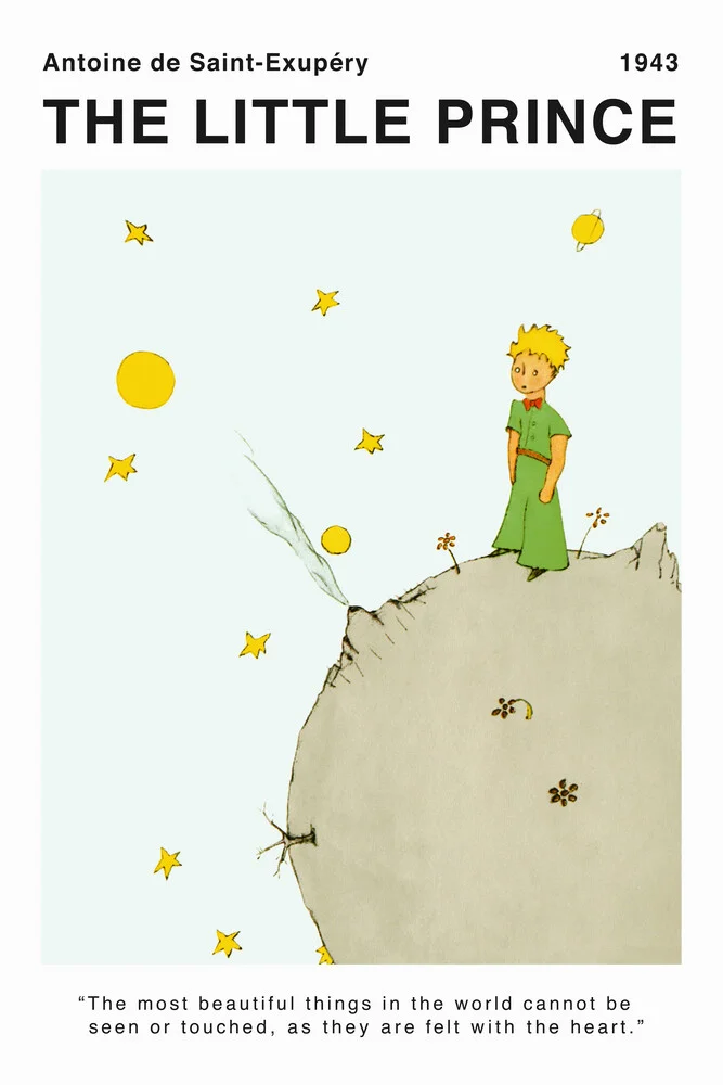 The little Prince by Saint-Exupéry - The most beautiful things - fotokunst von Vintage Collection