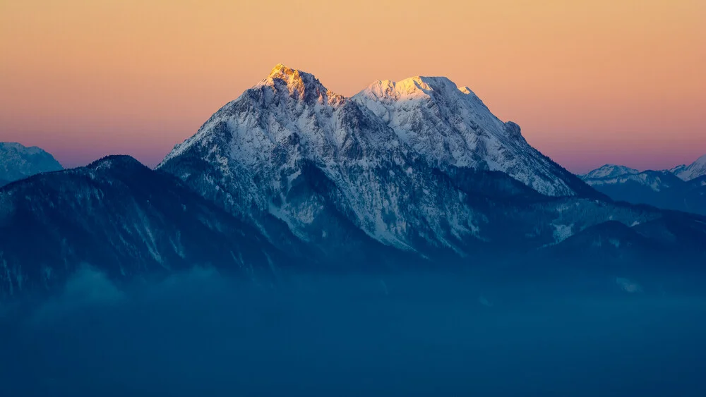 Alpenglühen im Chiemgau - fotokunst von Martin Wasilewski