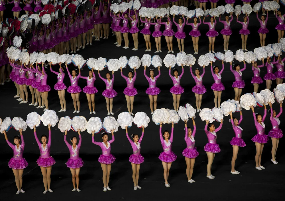 Arirang mass games in Pyongyang, North Korea - fotokunst von Eric Lafforgue