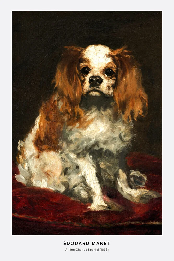 Edouard Manet - A painting of King Charles Spaniel - Fineart photography by Art Classics
