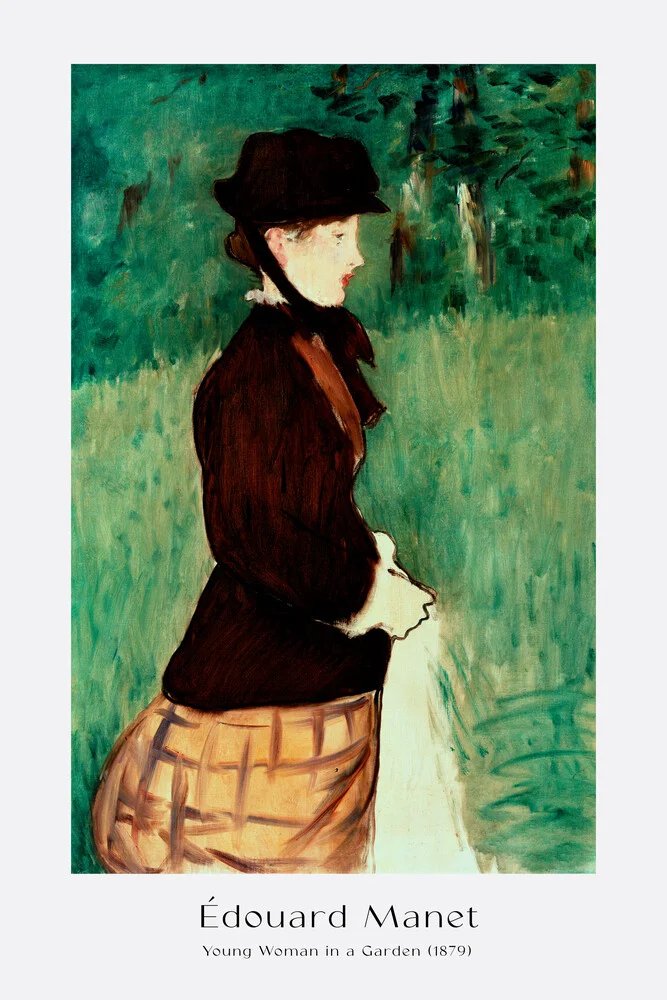 Edouard Manet - Junge Frau im Garten - fotokunst von Art Classics