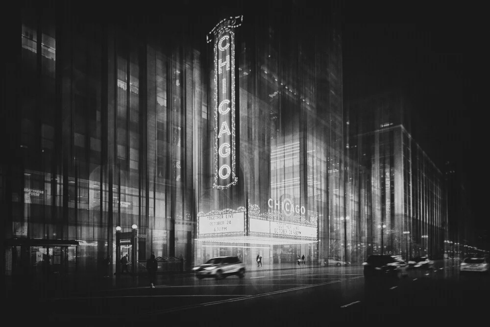 Chicago Theater - fotokunst von Roswitha Schleicher-Schwarz