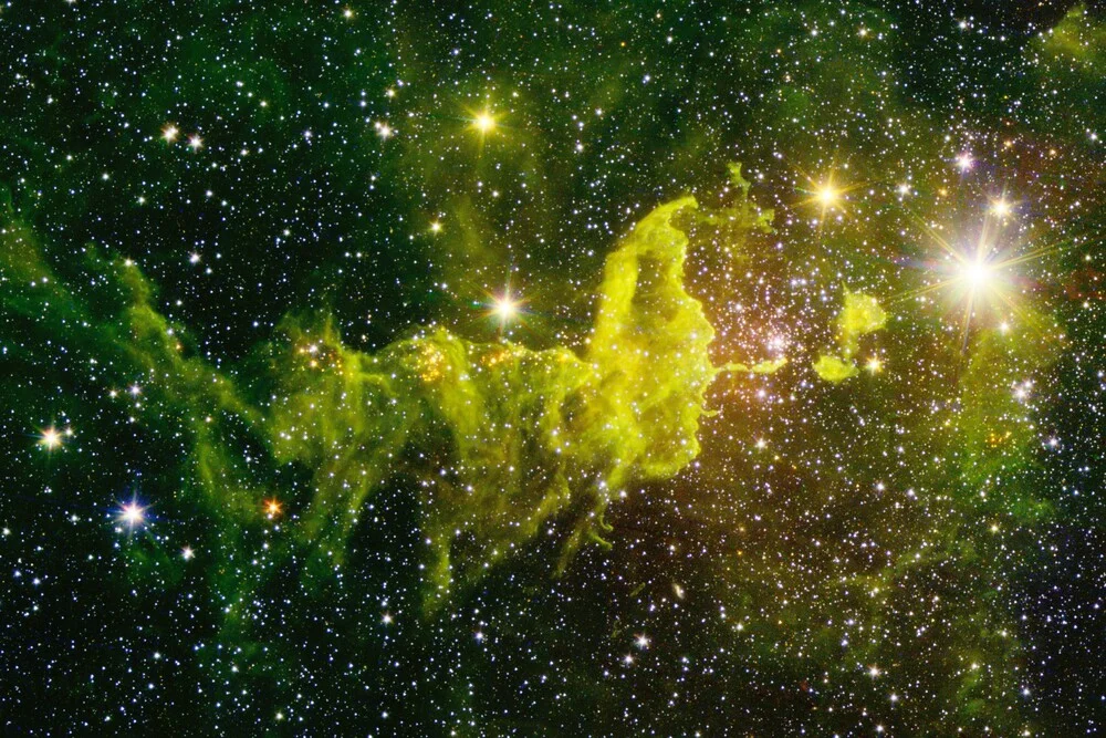 Aufnahme einer Galaxie - Nasa James Webb Telescope - fotokunst von Nasa Visions