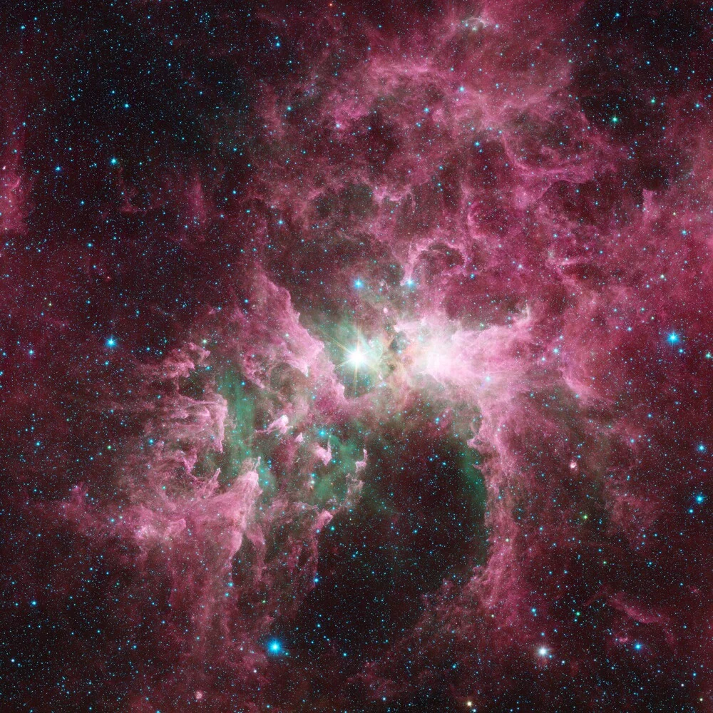 NASA Space Teleskop -  Aufnahme einer fernen Galaxie #3 - fotokunst von Nasa Visions
