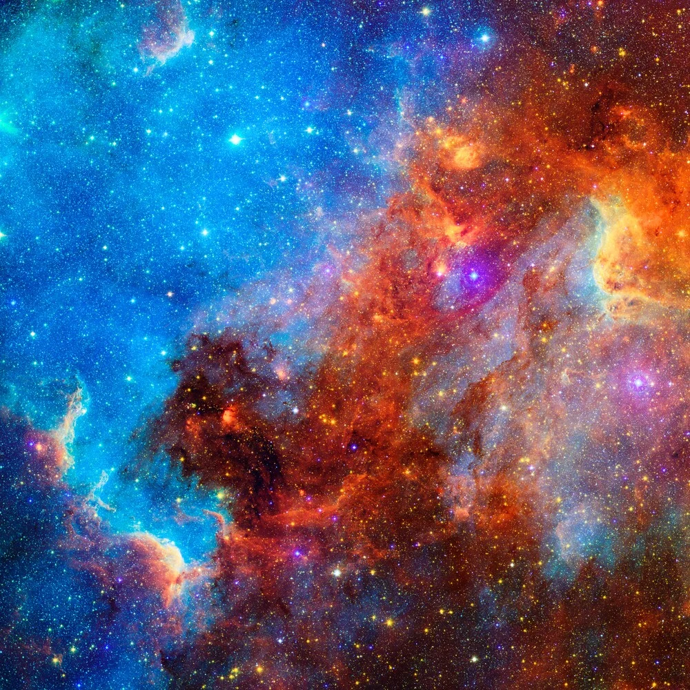 NASA Space Teleskop -  Aufnahme einer fernen Galaxie #2 - fotokunst von Nasa Visions