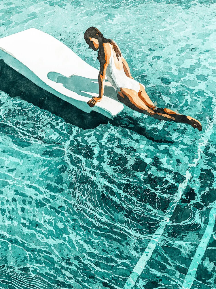 Pool Day | Summer Swimming Swim Fashion | Bath Vacation Relax Self - fotokunst von Uma Gokhale