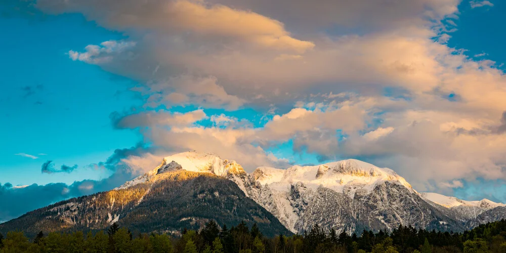 Berchtesgadener Alpen im Abendlicht - fotokunst von Martin Wasilewski