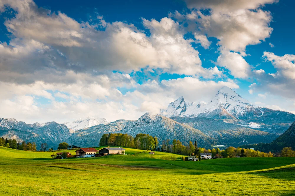 Watzmann in spring - Fineart photography by Martin Wasilewski