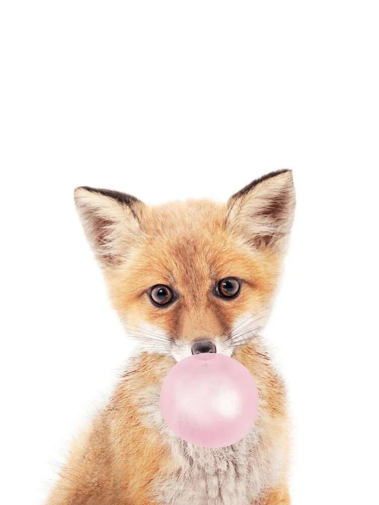 Bubble Gum Fox - fotokunst von Kathrin Pienaar