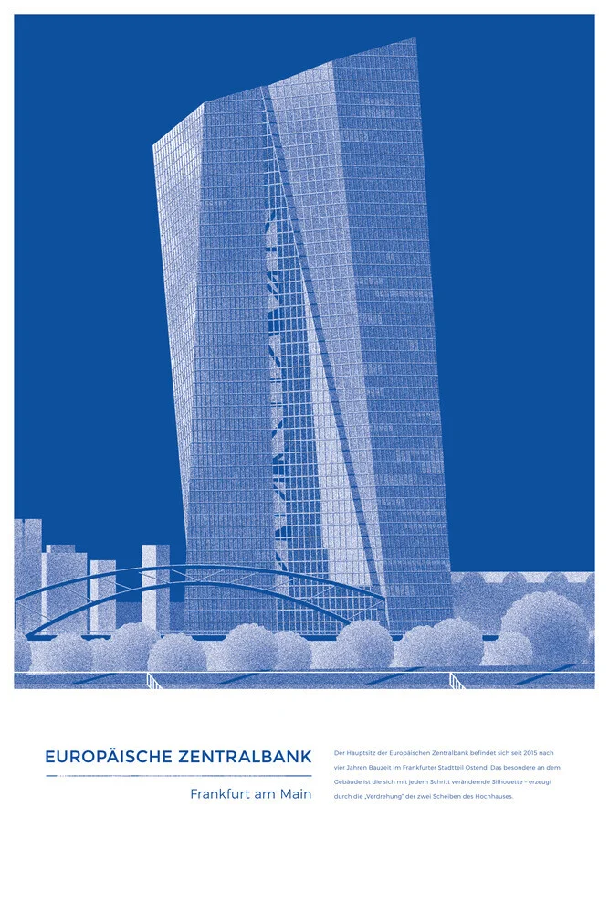 Michael Kunter - EZB Frankfurt - fotokunst von The Artcircle