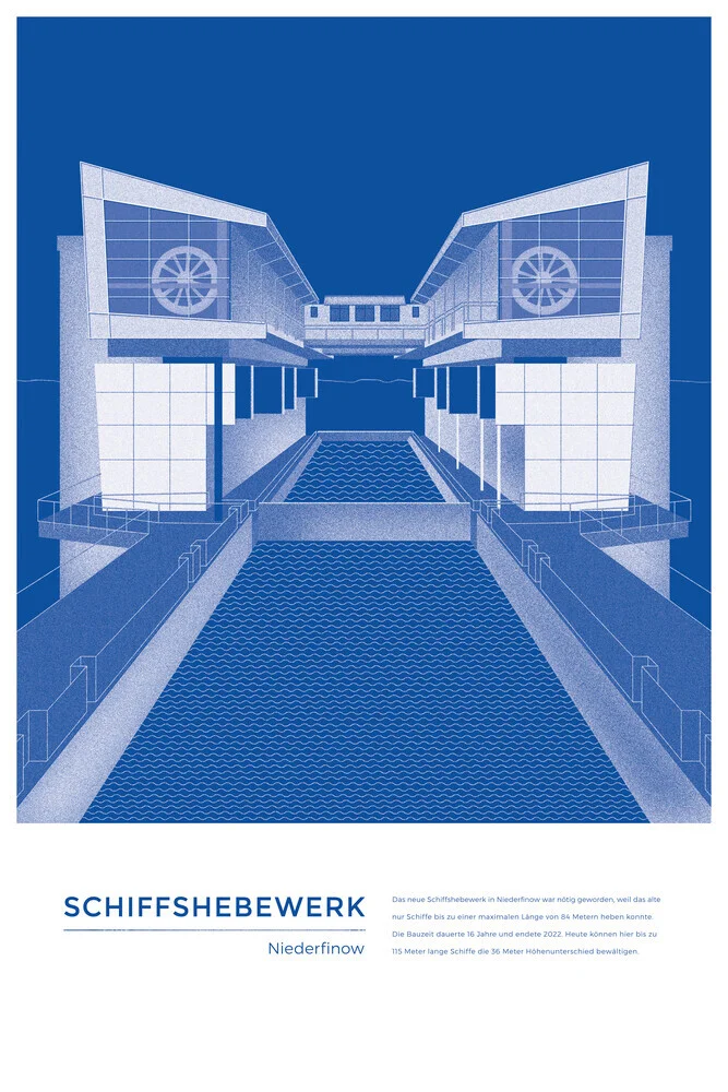 Michael Kunter - Schiffshebewerk Niederfinow - fotokunst von The Artcircle