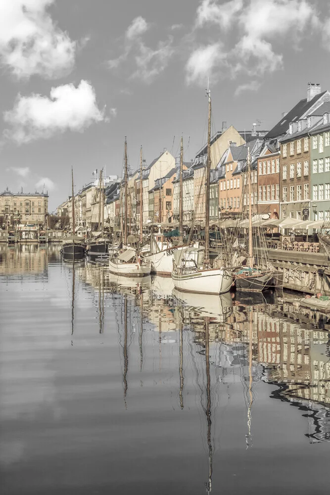 KOPENHAGEN VINTAGE Nyhavn Impression - fotokunst von Melanie Viola