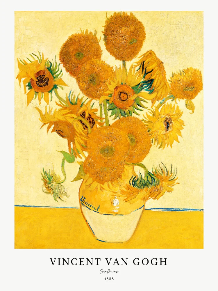 Sunflowers in a vase by Vincent van Gogh - Fineart photography by Art Classics
