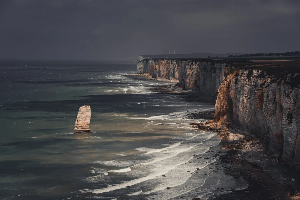 Roc Vaudieu, Alabasterküste - fotokunst von Eva Stadler