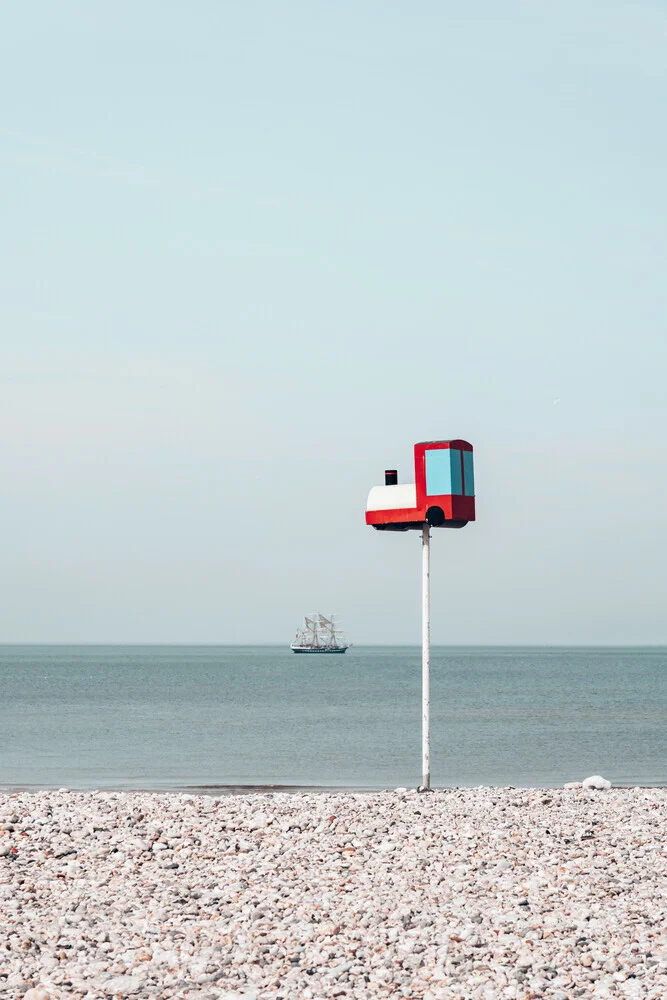 Wir treffen uns an der Lokomotive - fotokunst von Eva Stadler