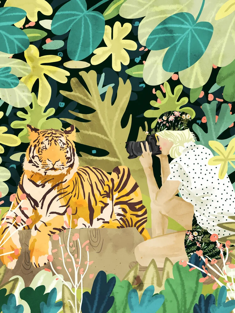 Tiger Sighting - fotokunst von Uma Gokhale
