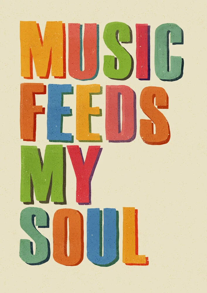 MUSIC FEEDS MY SOUL - fotokunst von Ania Więcław