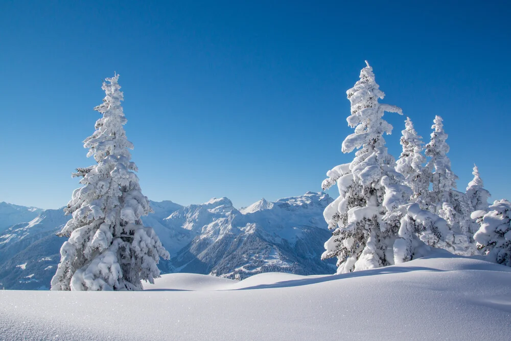 Winter in den Bergen - fotokunst von Johannes Netzer