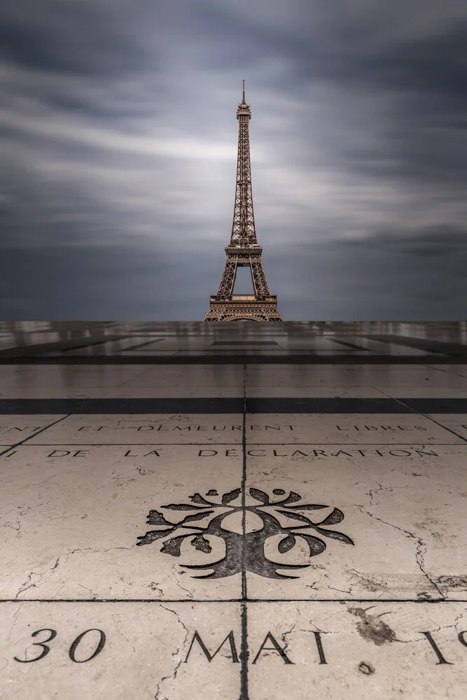 Eiffel Tower from Place Trocadéro - Fineart photography by Michael Jurek
