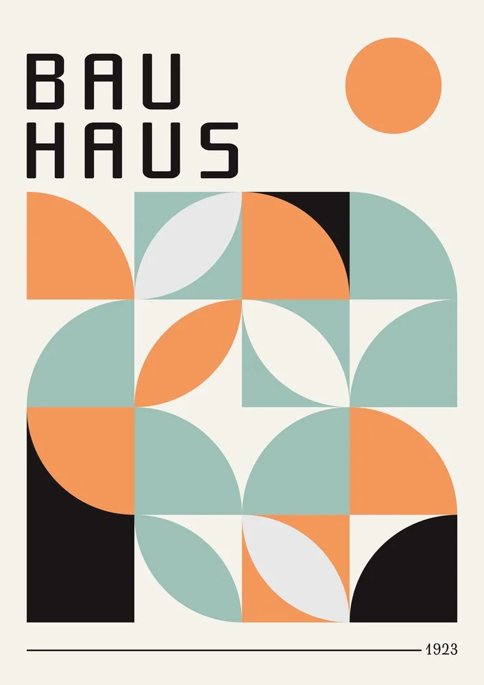 Bauhaus Pattern Poster - fotokunst von Bauhaus Collection