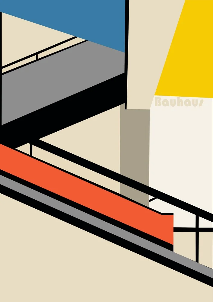 Bauhaus Stairs - fotokunst von Bauhaus Collection