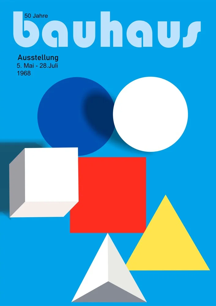 Bauhaus Poster Blue - fotokunst von Bauhaus Collection