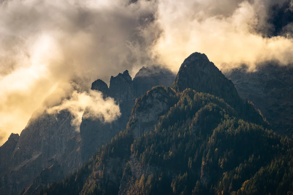 Herbstlicht in den Berchtesgadener Alpen - fotokunst von Martin Wasilewski