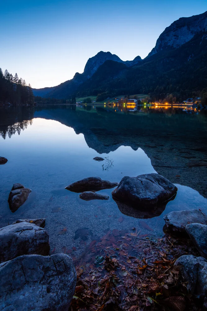 Blue Hour at Lake Hintersee - Fineart photography by Martin Wasilewski