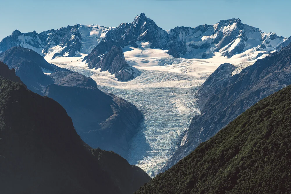 Neuseeland Mount Tasman und Fox Glacier - fotokunst von Jean Claude Castor
