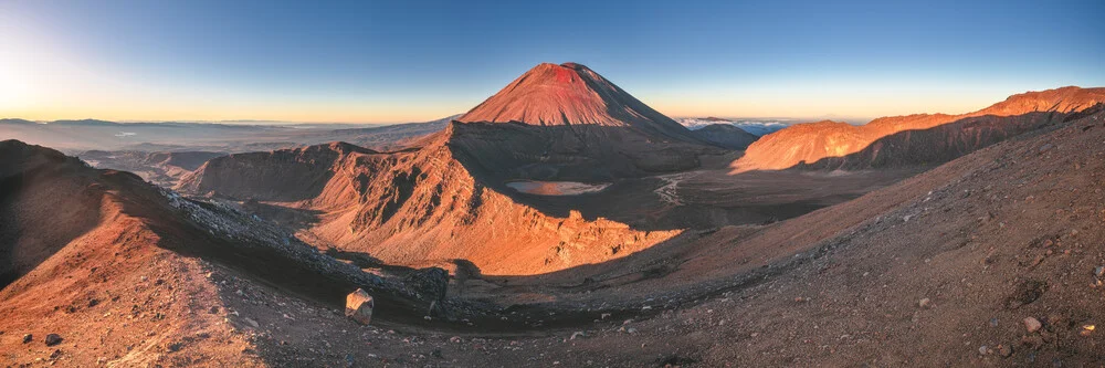 Neuseeland Mount Ngauruhoe Alpine Crossing Panorama - fotokunst von Jean Claude Castor