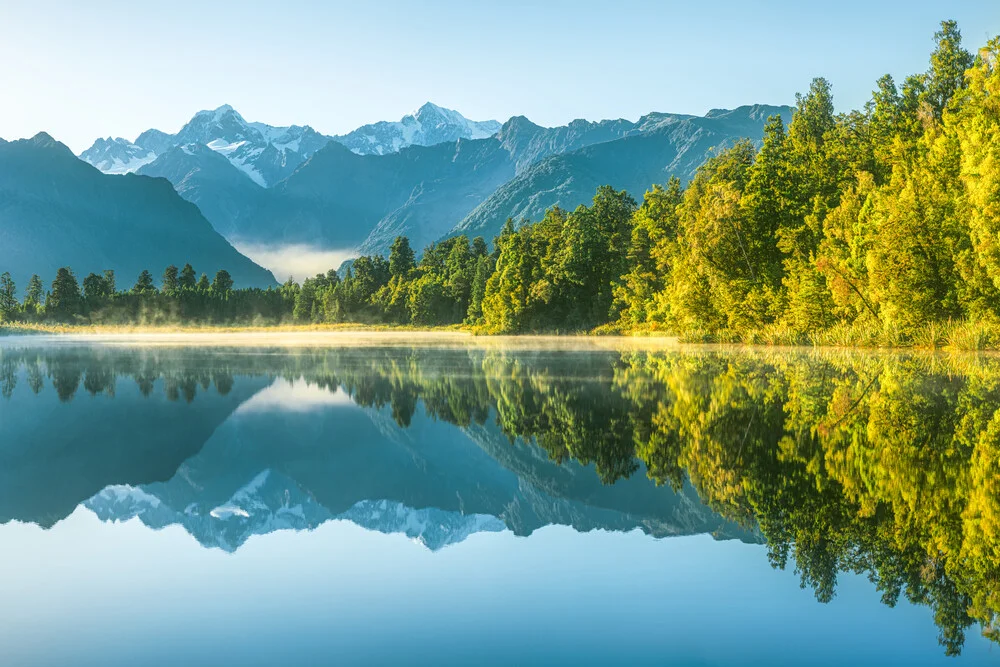 Neuseeland Lake Matheson am Morgen - Fineart photography by Jean Claude Castor