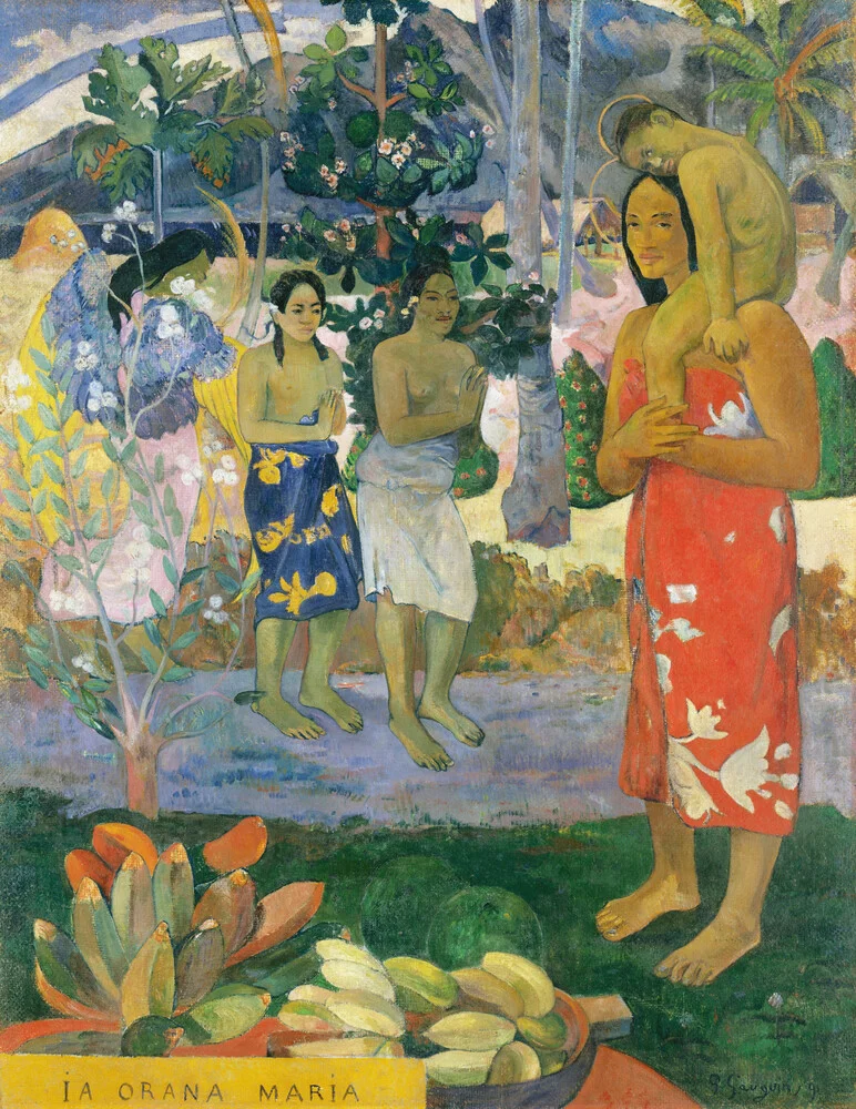 Hail Mary by Paul Gauguin - Fineart photography by Art Classics