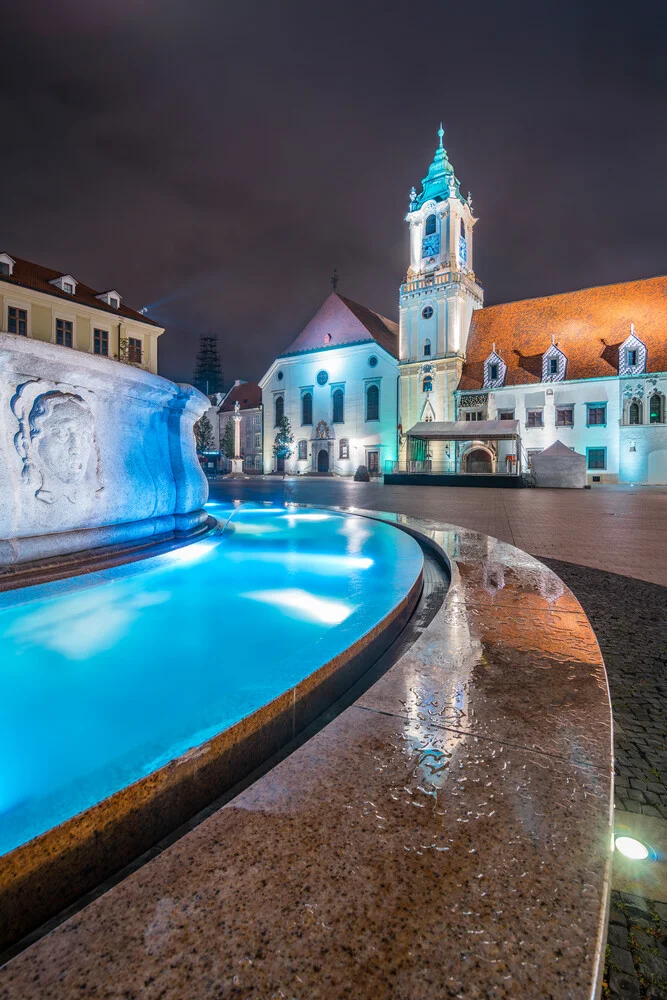 Bratislava at Night - Fineart photography by Martin Wasilewski