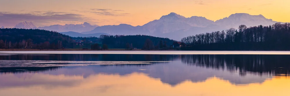 Berchtesgadener Berge im Spiegel - fotokunst von Martin Wasilewski