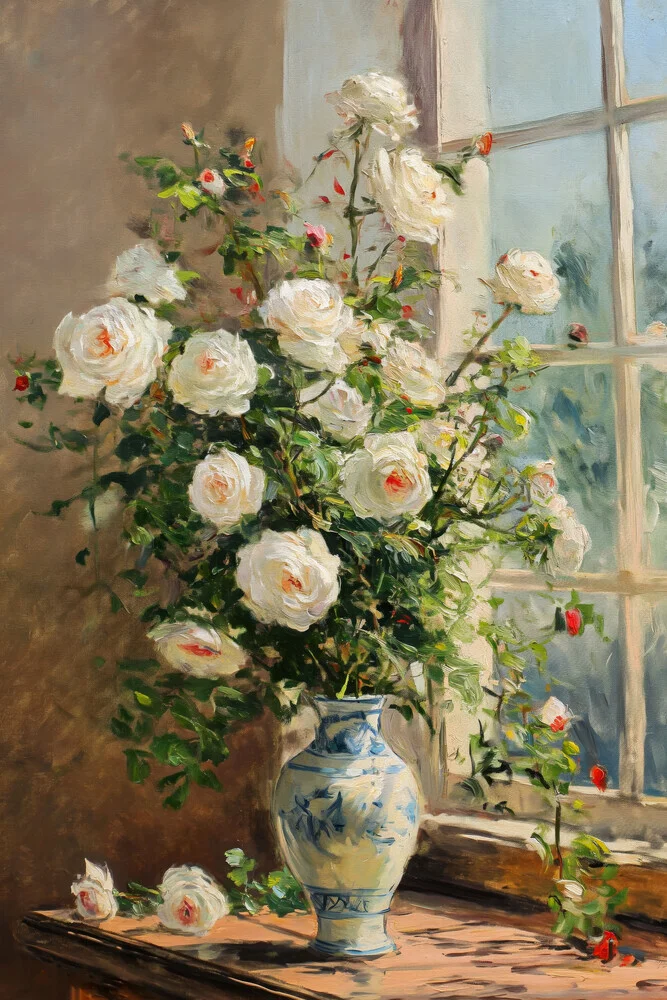 Roses by the Window - fotokunst von Nikki Thaitanom