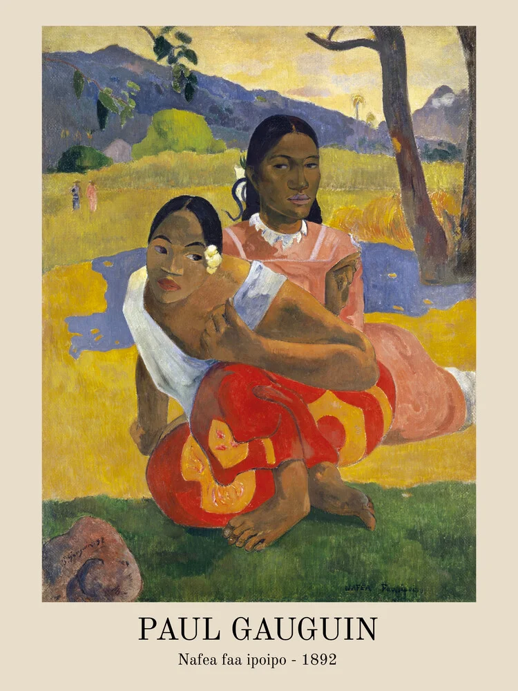 When Will You Marry von Paul Gauguin - fotokunst von Art Classics
