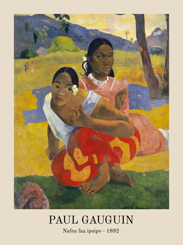 When Will You Marry von Paul Gauguin - fotokunst von Art Classics