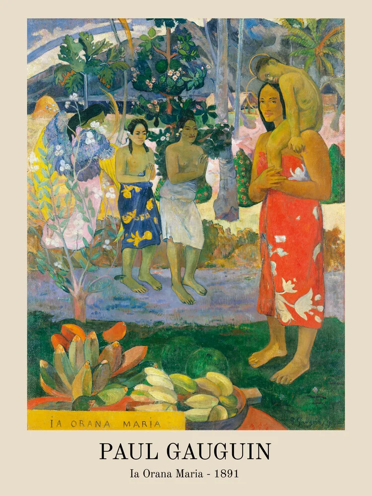 Hail Mary by Paul Gauguin - Fineart photography by Art Classics