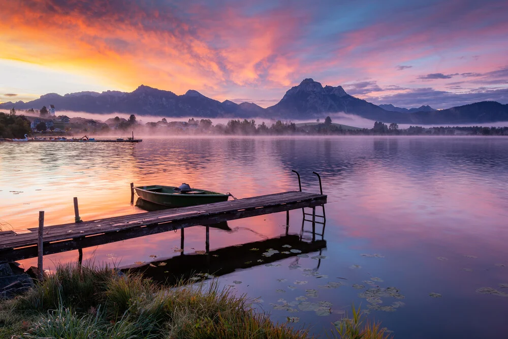 Sonnenaufgang am Hopfensee - fotokunst von Martin Wasilewski