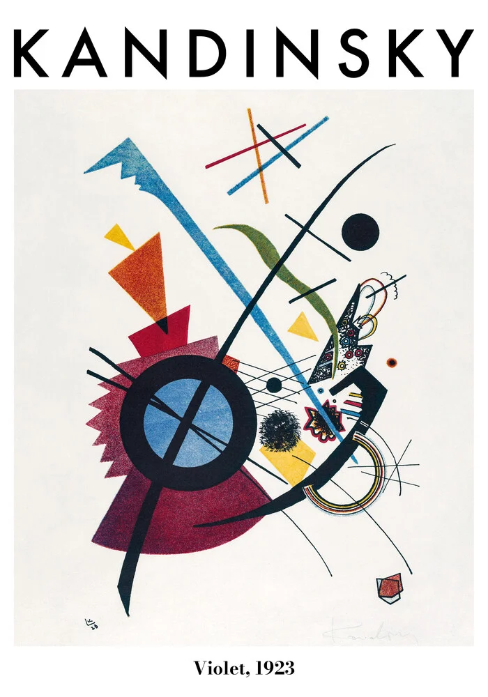 Kandinsky Poster - Violet 1923 - fotokunst von Art Classics