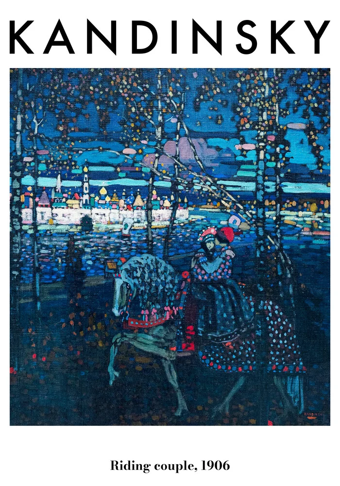 Kandinsky Poster - Riding Couple 1906 - Fineart photography by Art Classics