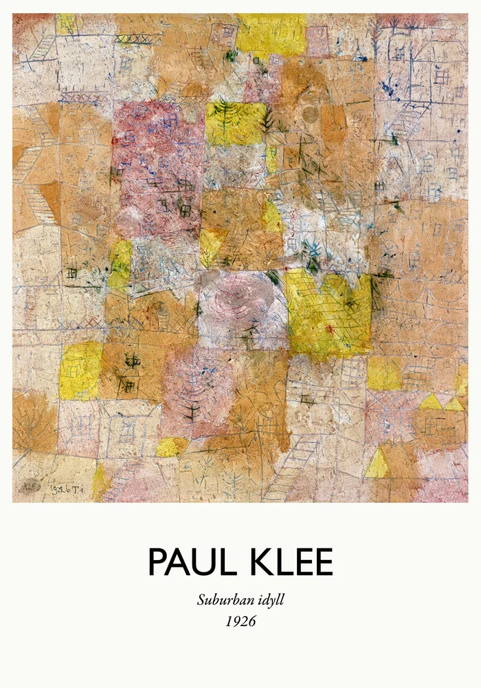 Paul Klee - Suburban Idyll 1926 - fotokunst von Art Classics